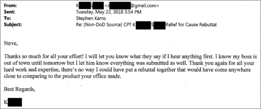 Client testimonial